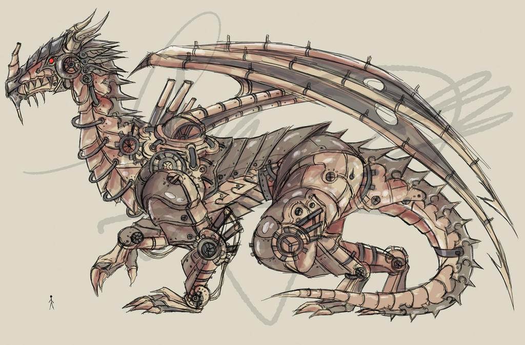 Elder Mechanical Dragon Design