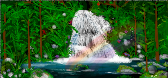 Waterfall Scene