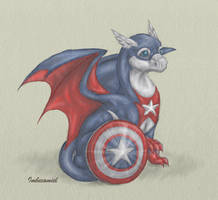 Baby Captain America Dragon