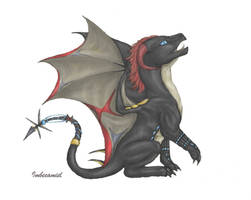 Baby Black Widow Dragon (White Background)