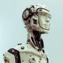 Futuristic robotic man