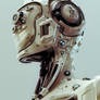 Futuristic robotic man