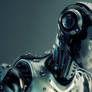 Futuristic robotic girl