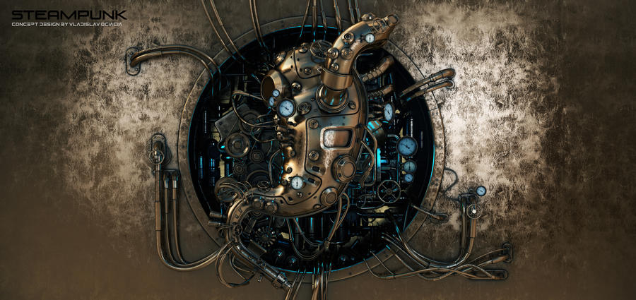 Steam punk stomach module by Ociacia