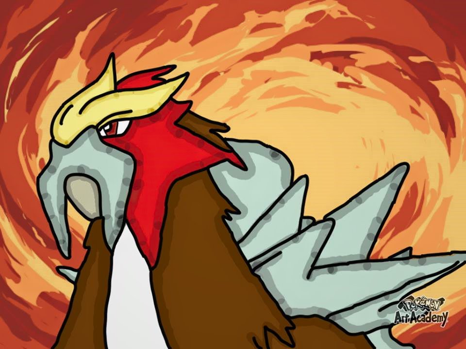 Entei by TheWizardofOzzy on DeviantArt