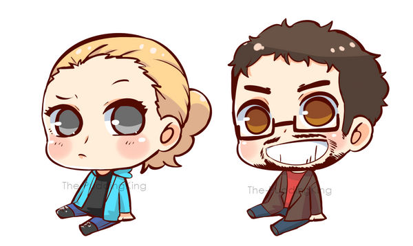 Sitting Chibi Commission 02 by The-PuddingKing on DeviantArt