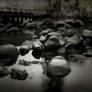 river and rocks...
