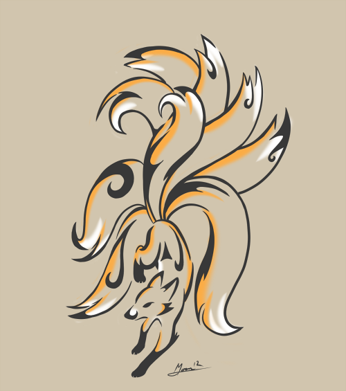 Kitsune Tattoo by MoonSango on DeviantArt Kitsune Tattoo by MoonSango on DeviantArt