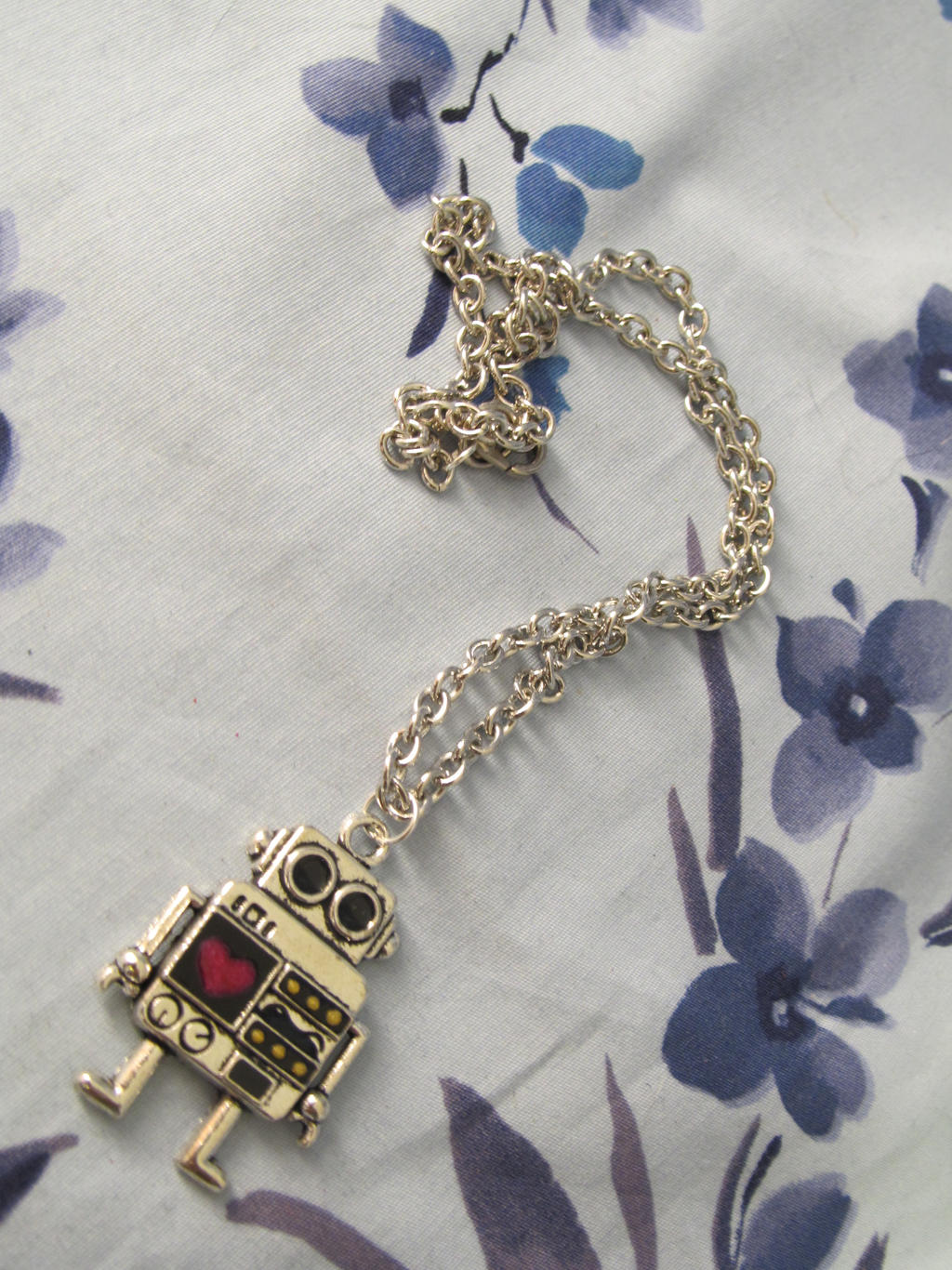 Geeky Robot Lovers Pendant