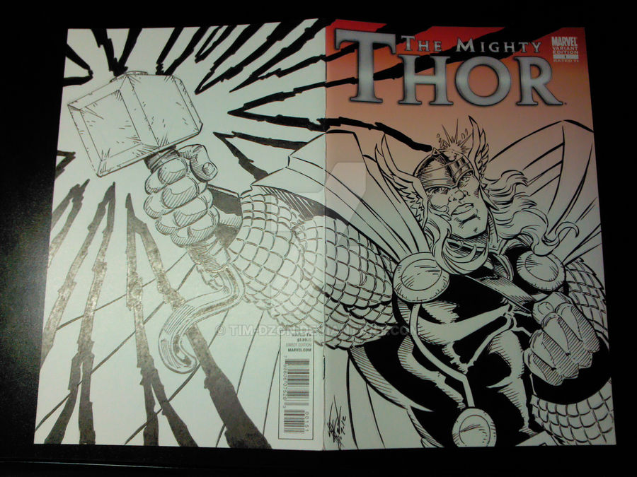 The Mighty Thor #1 Sketch Cover Artwork