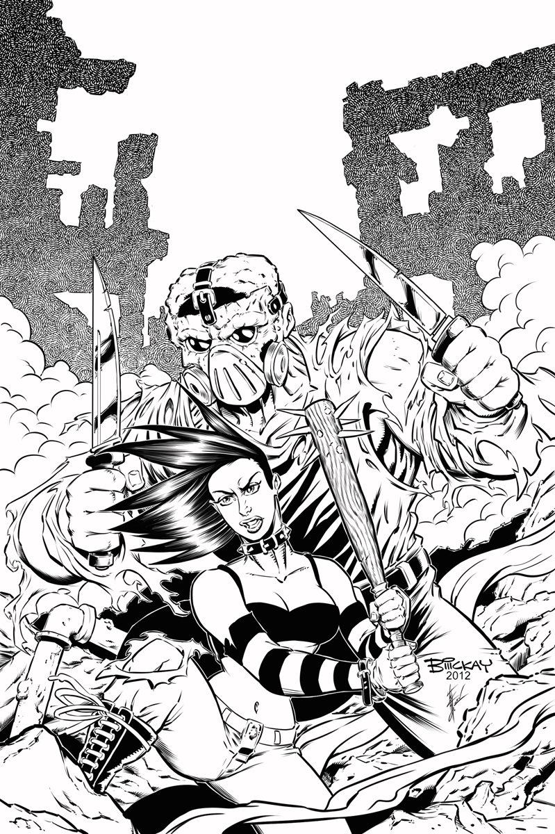 Hack Slash Pin up inks