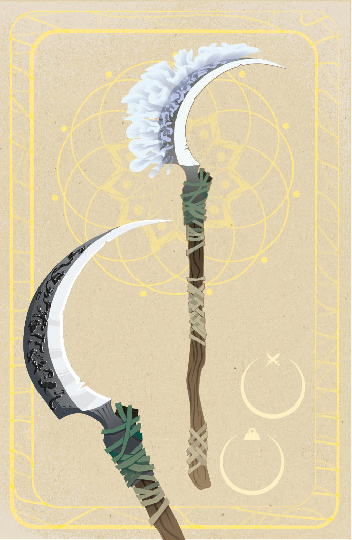 Soul cutter, Battle scythe, Weapon Card by kakaboooom on DeviantArt