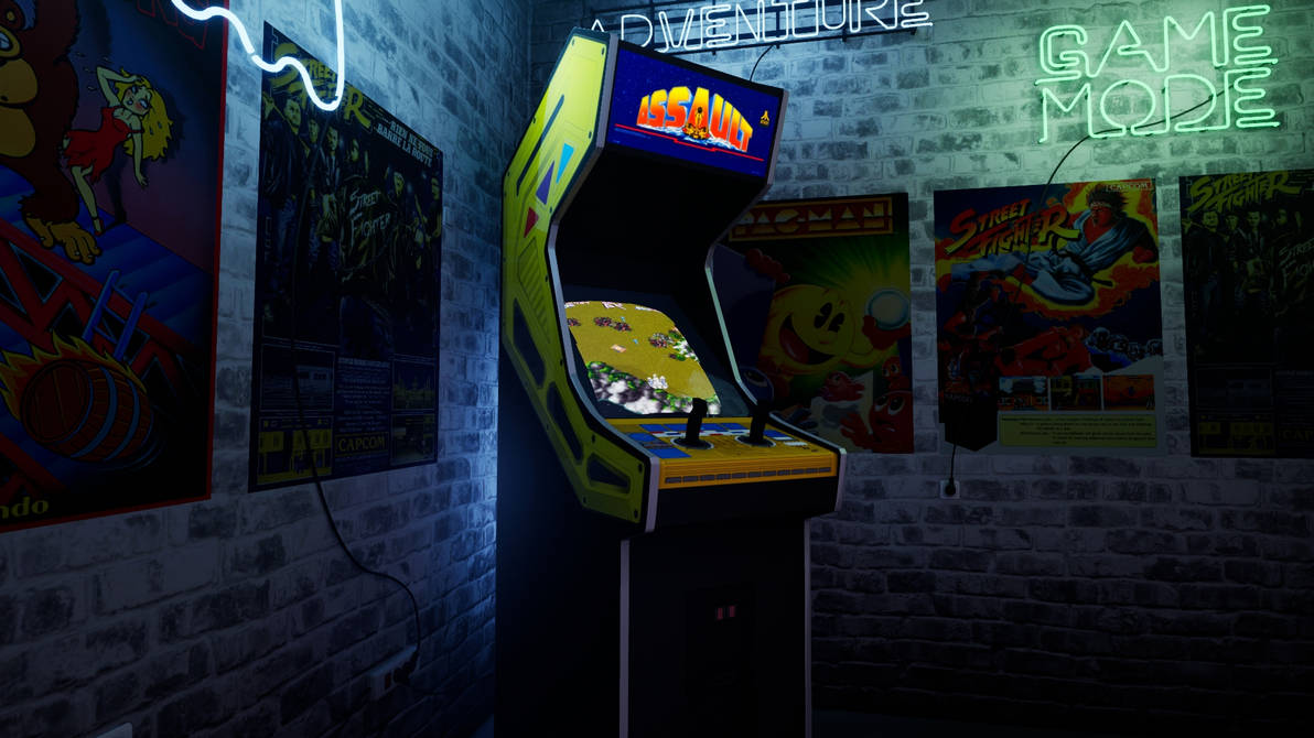 Arcade game room by tfive3 on DeviantArt