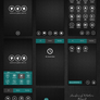 Metro Black Theme Android Go Launcher Ex