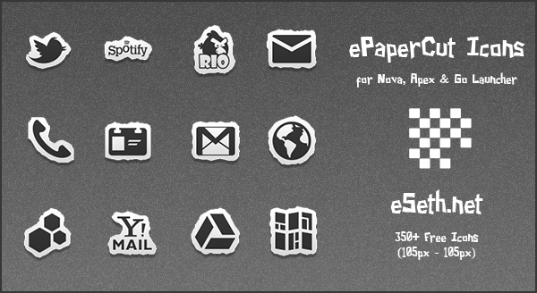 ePaperCut Icon Pack for Android by gseth on DeviantArt