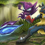 Training with Friends - Haunter and M-Lucario