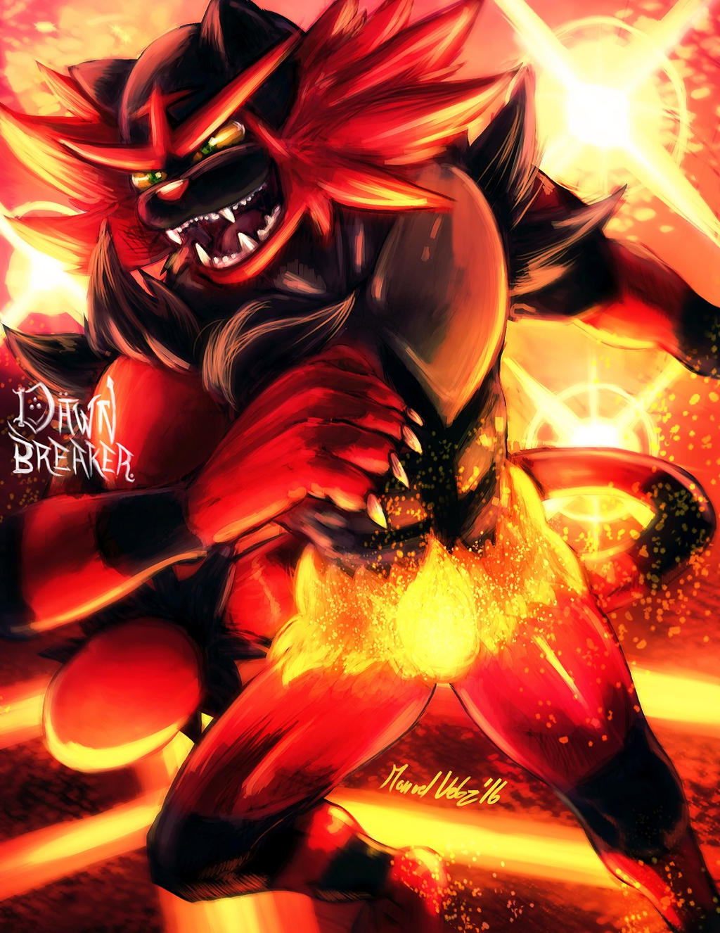 Incanroar Incineroar by DawnbreakerDESIGNS on DeviantArt