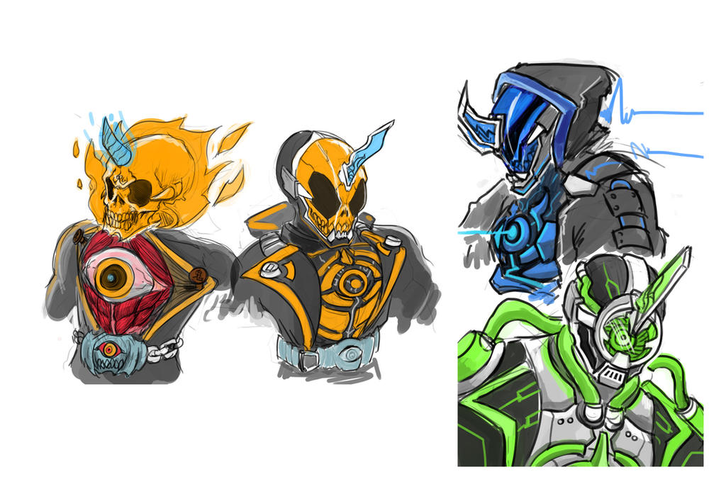 0563: Kamen Rider Ghost, Specter, Necrom by Agito666 on DeviantArt