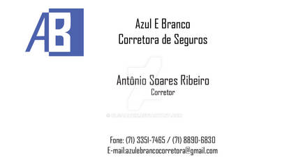 Azul e Branco Business Card