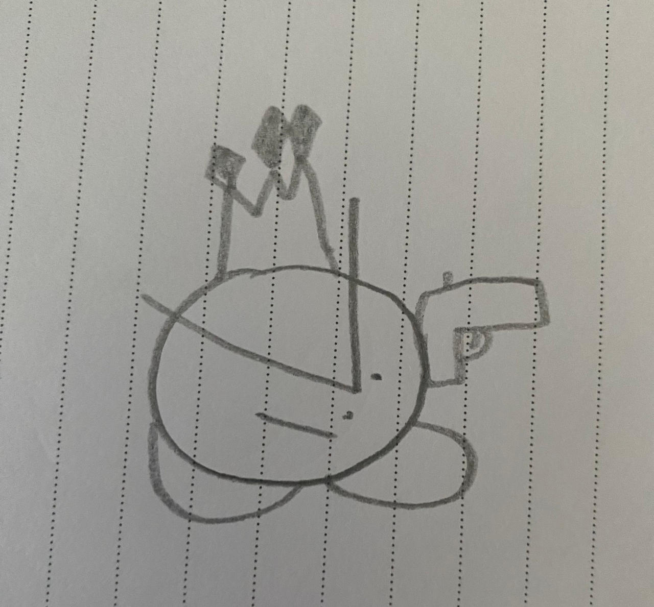 King with a gun