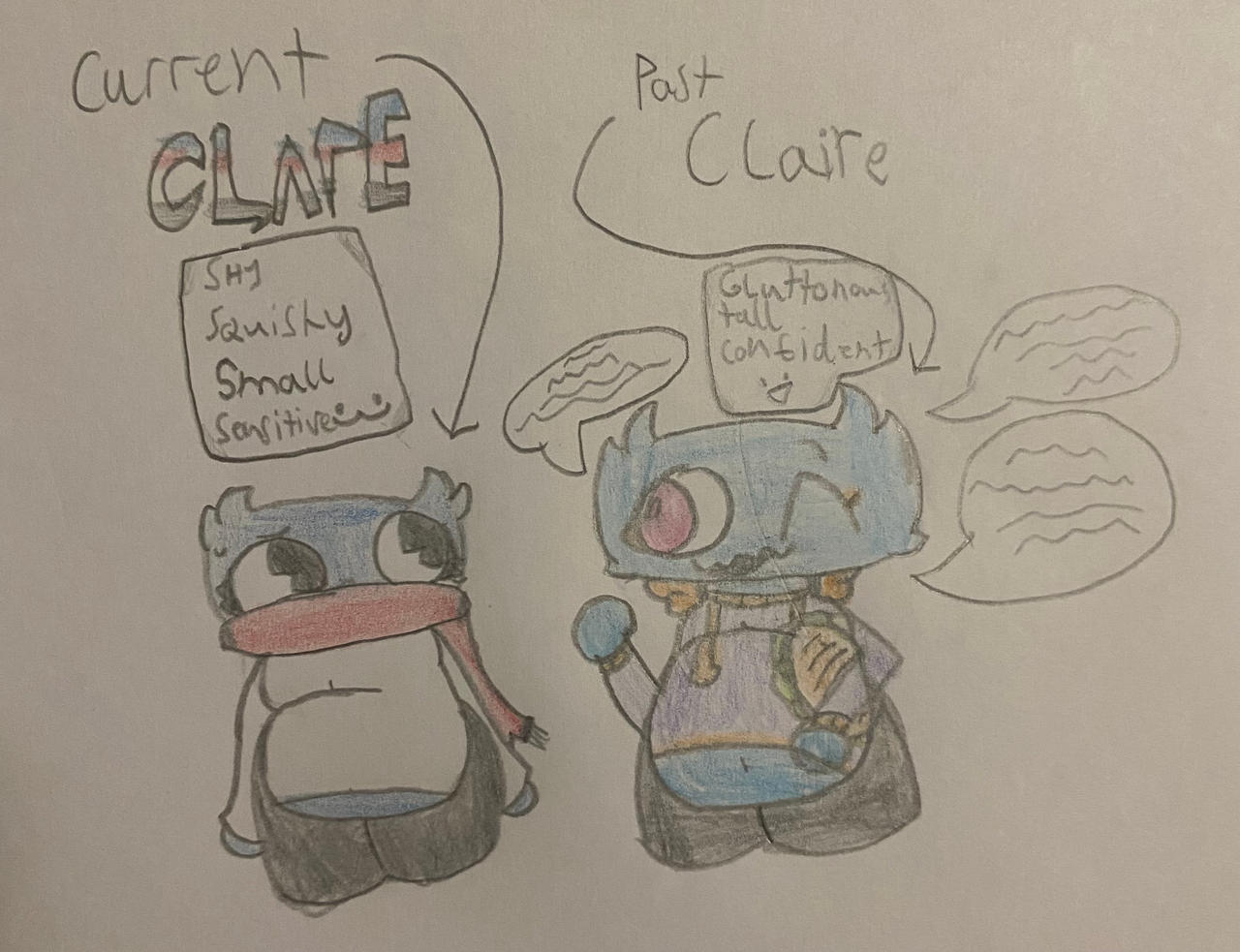 Current Claire and Past Claire