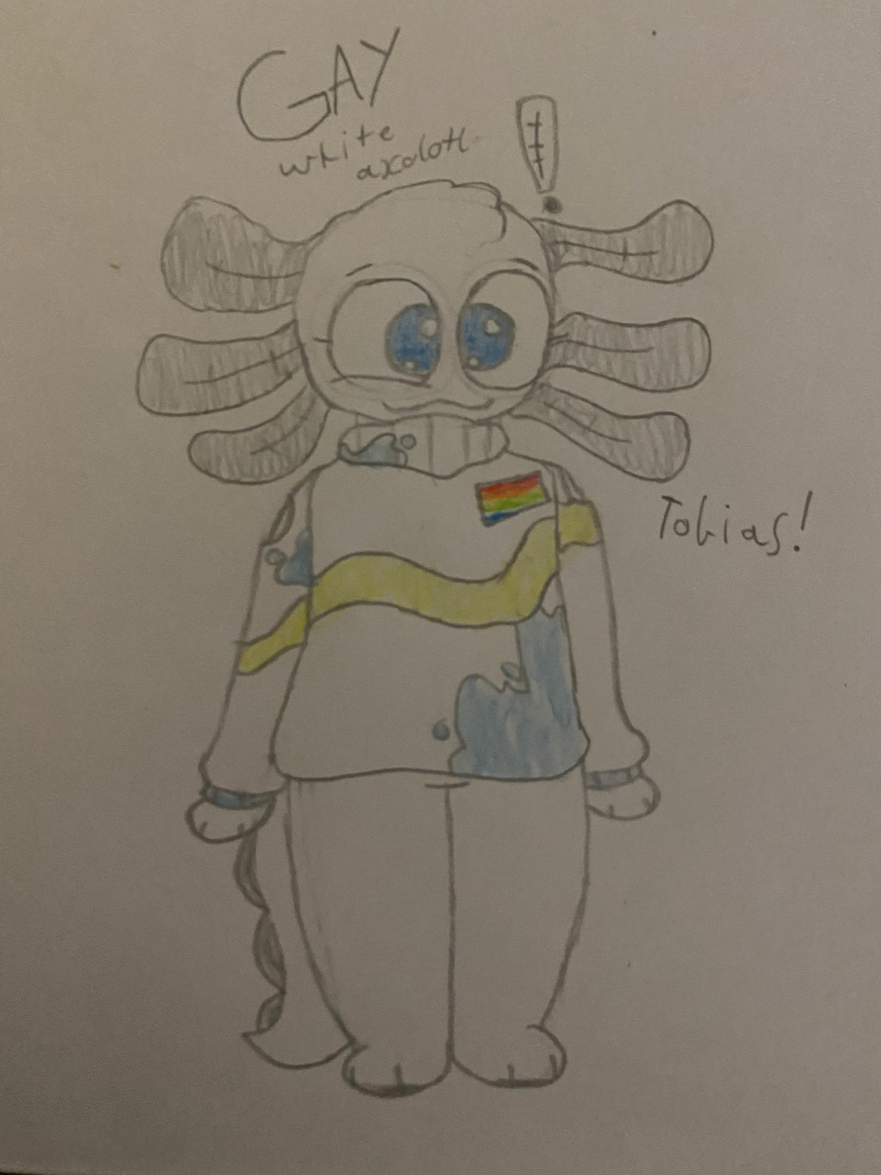 Gayxolotl named Tobias