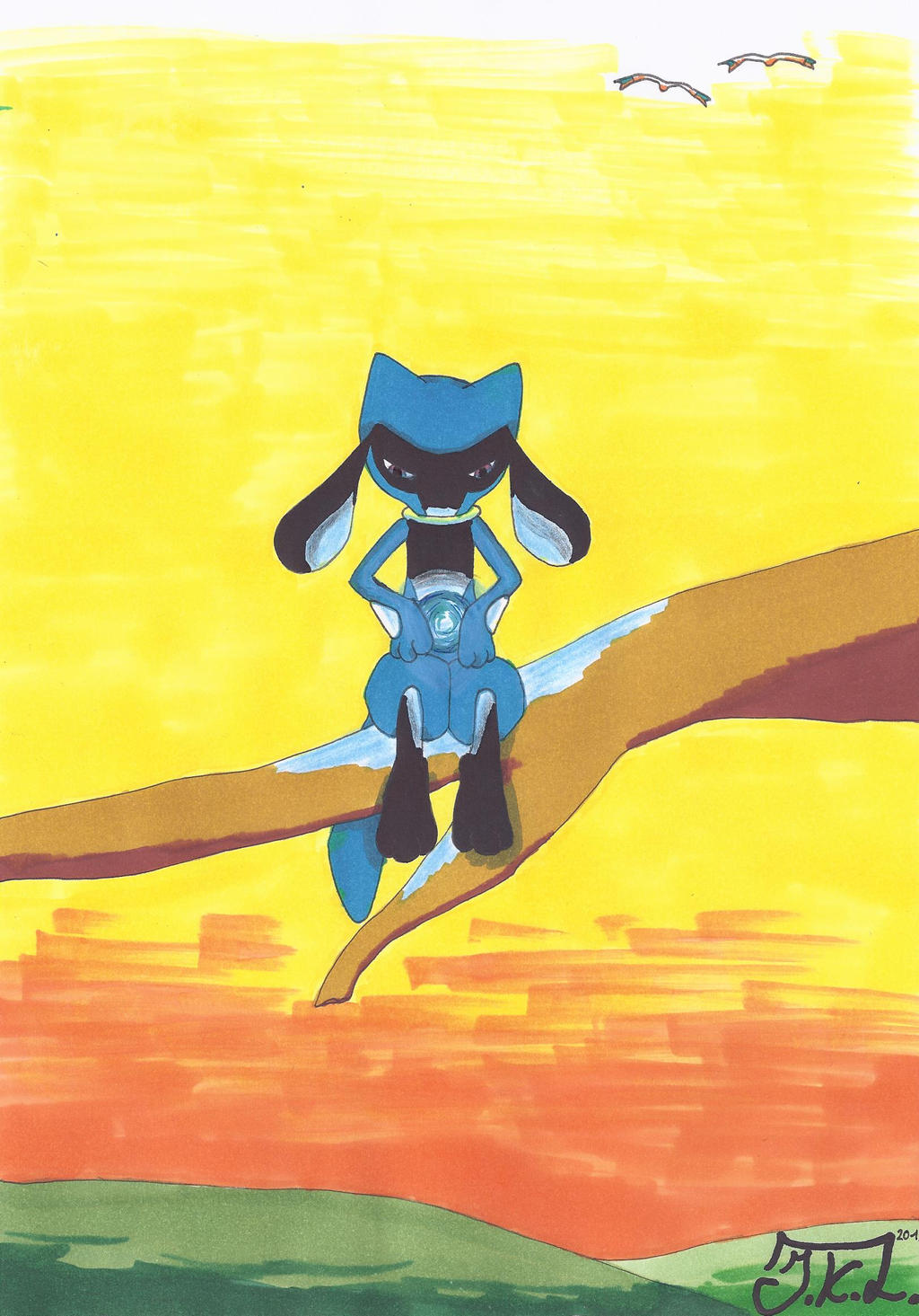 Riolu - the Aura by TimeturnerJasmy on DeviantArt