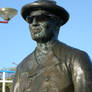 statue with sunglasses