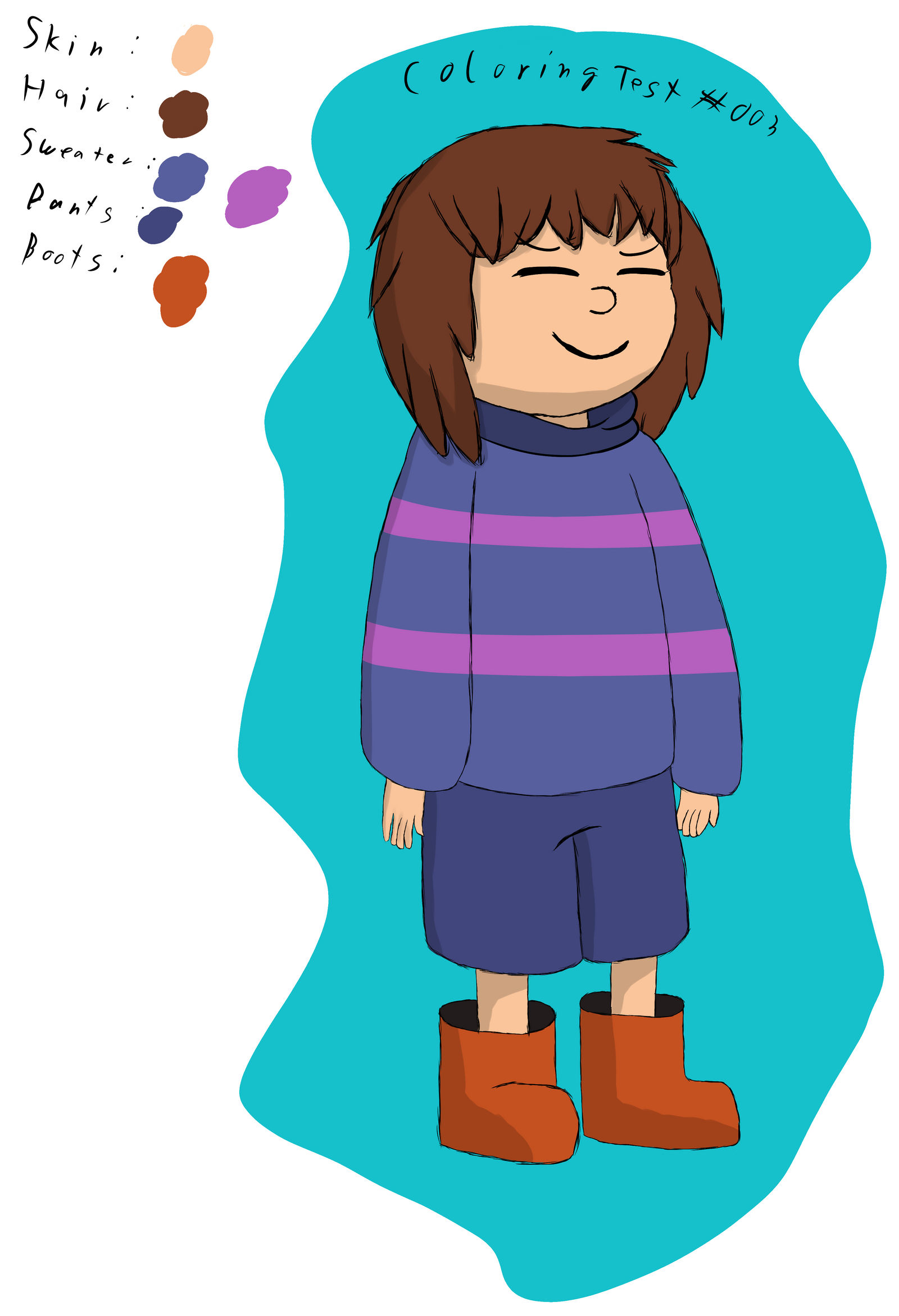 Frisk Reference Drawing Frisk Drawing Coloring by TheMexander on DeviantArt