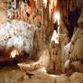 Cave pond with limestone draperies