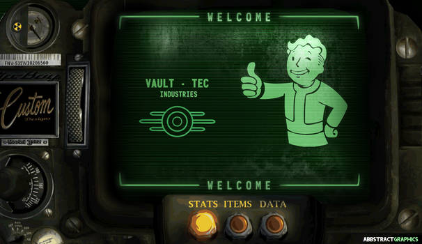 The Custom Pip-Boy 3002 Welcome Screen (Fallout)