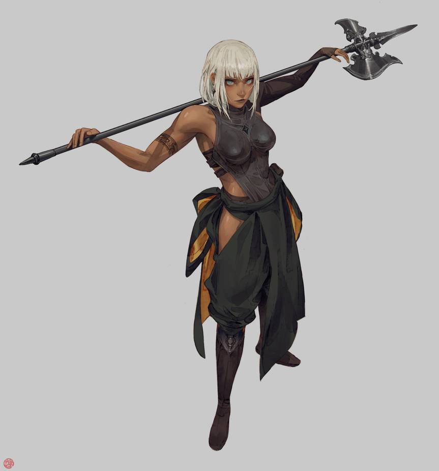 Halberd Tibia Halberd Warrior by madspartan013 on DeviantArt