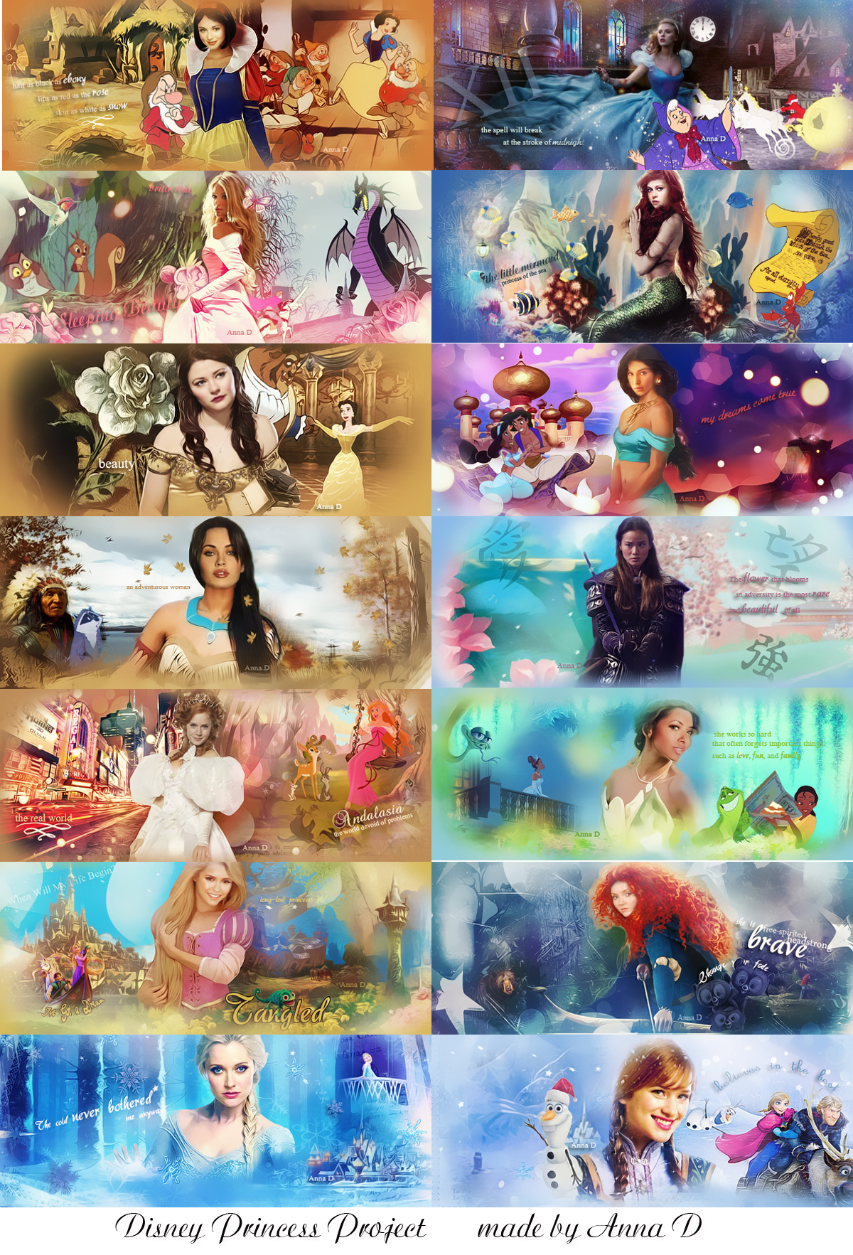Disney Princess Project Disney Princess Project by AnnaD9 on DeviantArt