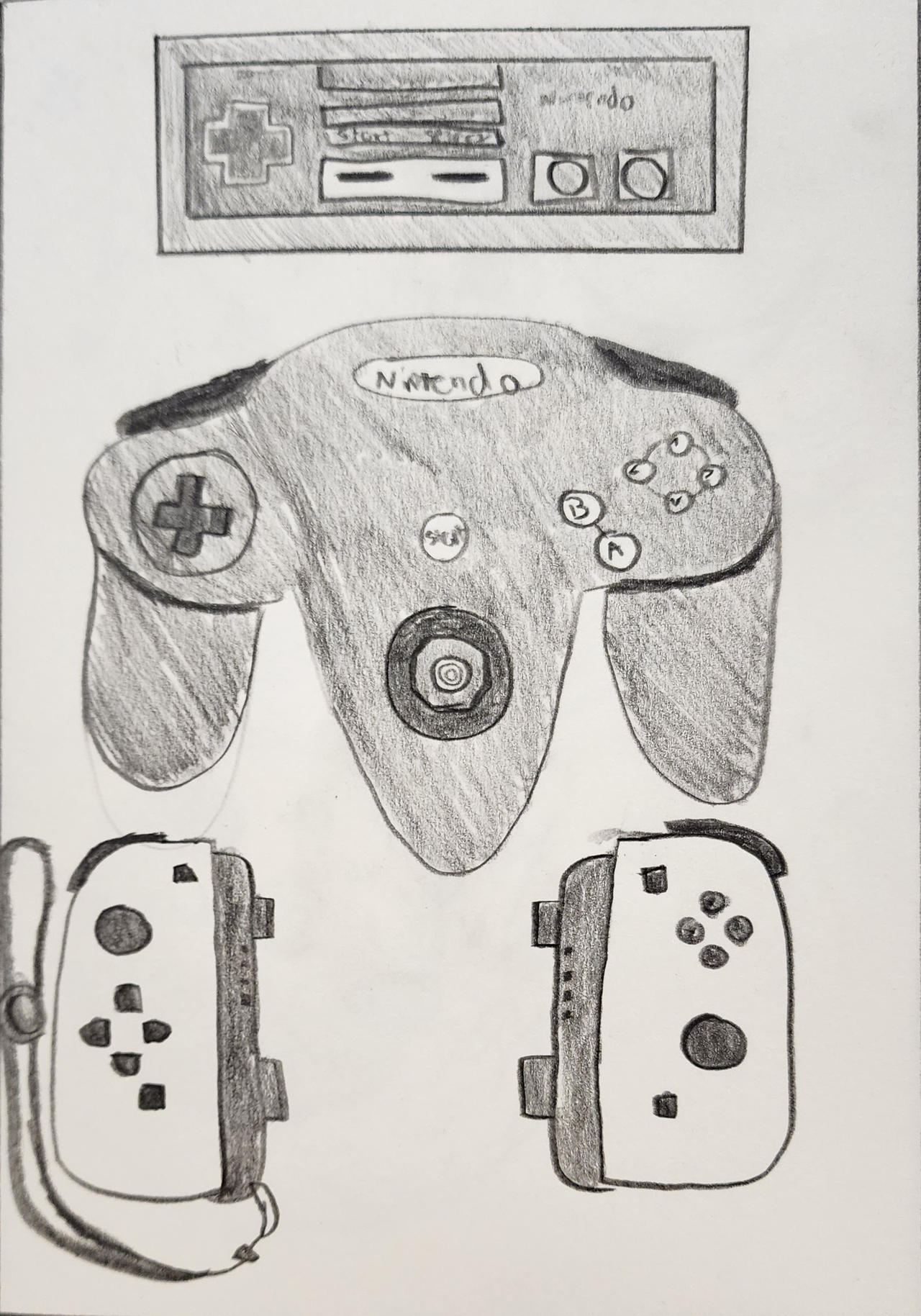 Nintendo Controllers Sketch by JaimeGaribay on DeviantArt