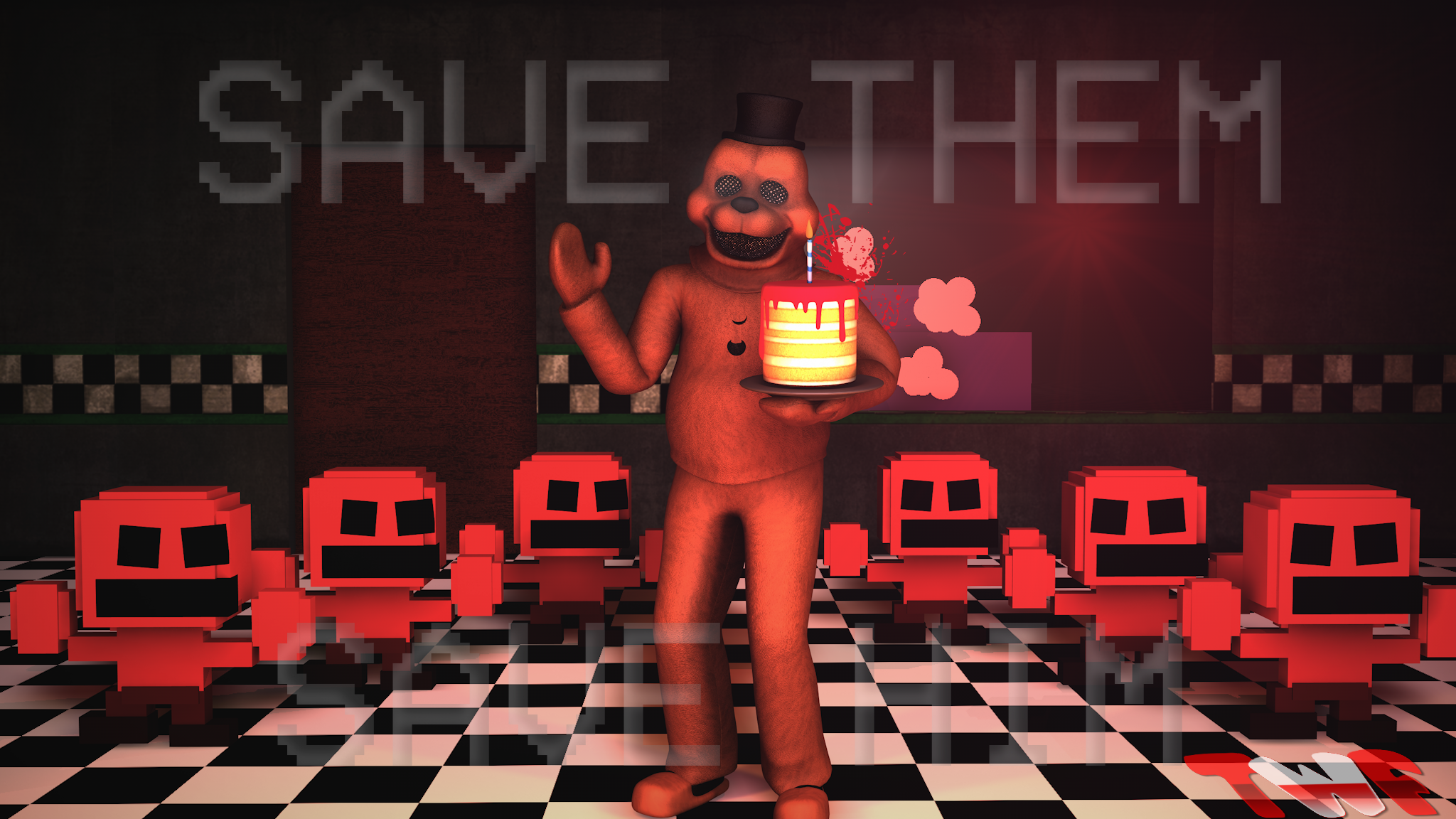 FNaF 2 Minigame 4 Style (Edit) by XxAlexProxX on DeviantArt