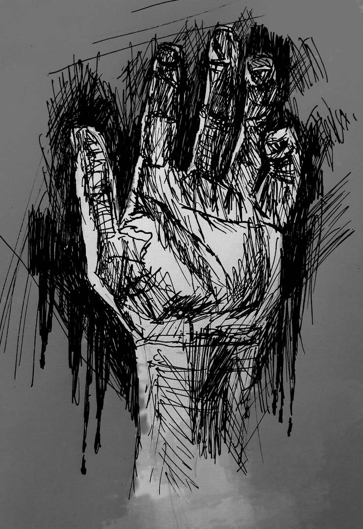 Hand in Black Ink by Enoshade on DeviantArt