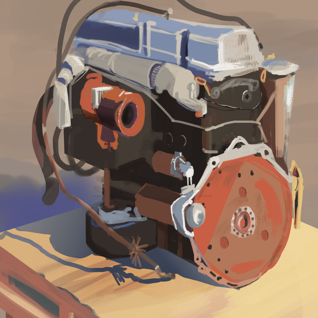 Diesel Engine Study by Enoshade on DeviantArt