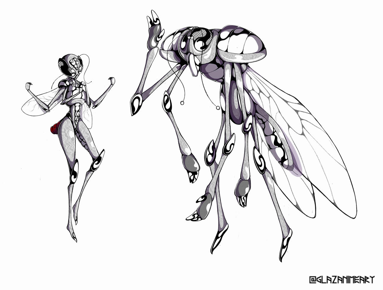 Alien Insect Oc OC insect by Glazdrawingcomic on DeviantArt