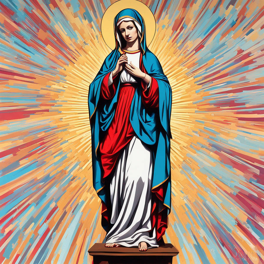 Modern Pop Art Full Body Image Of Virgin Mary By HughScull On DeviantArt modern-pop-art-full-body-image-of-virgin-mary-by-hughscull-on-deviantart