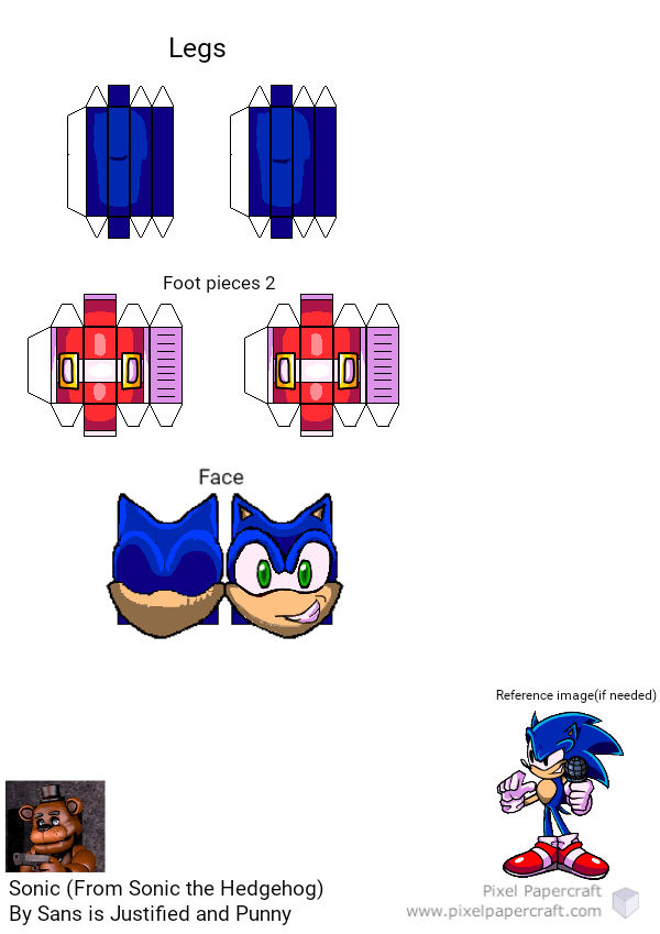 Sonic Papercraft 1 by Kibryguybrofat on DeviantArt