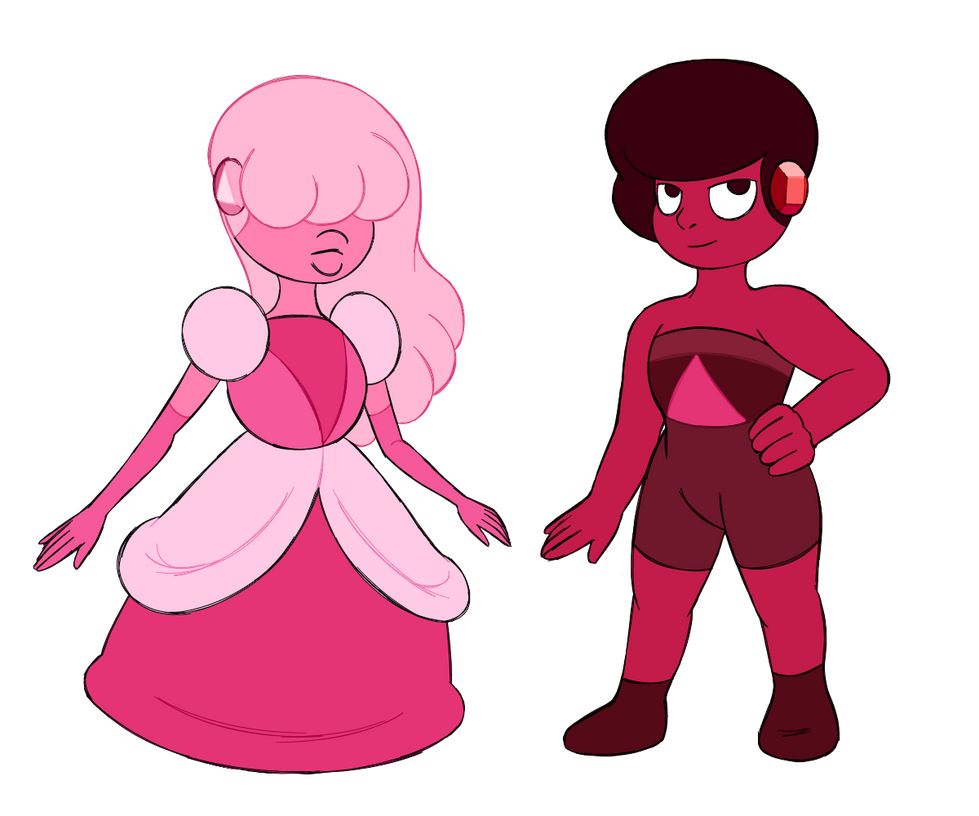 Ruby And Pink Sapphire by ThanksToManx on DeviantArt