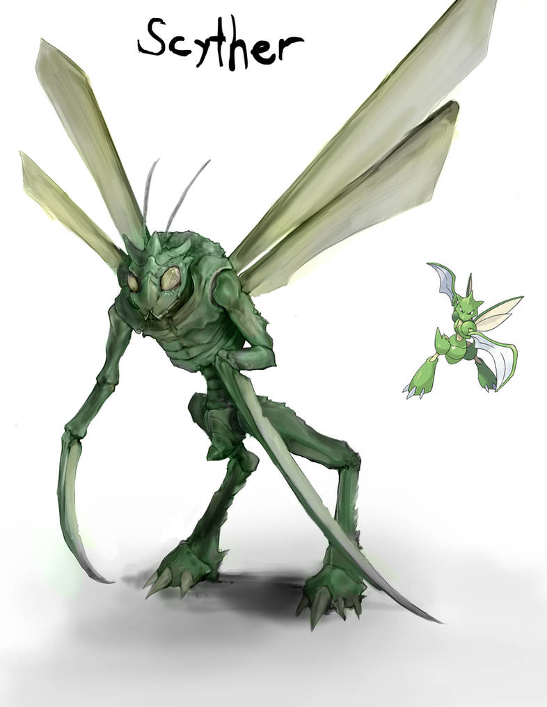 scyther by lordrhino15 on DeviantArt