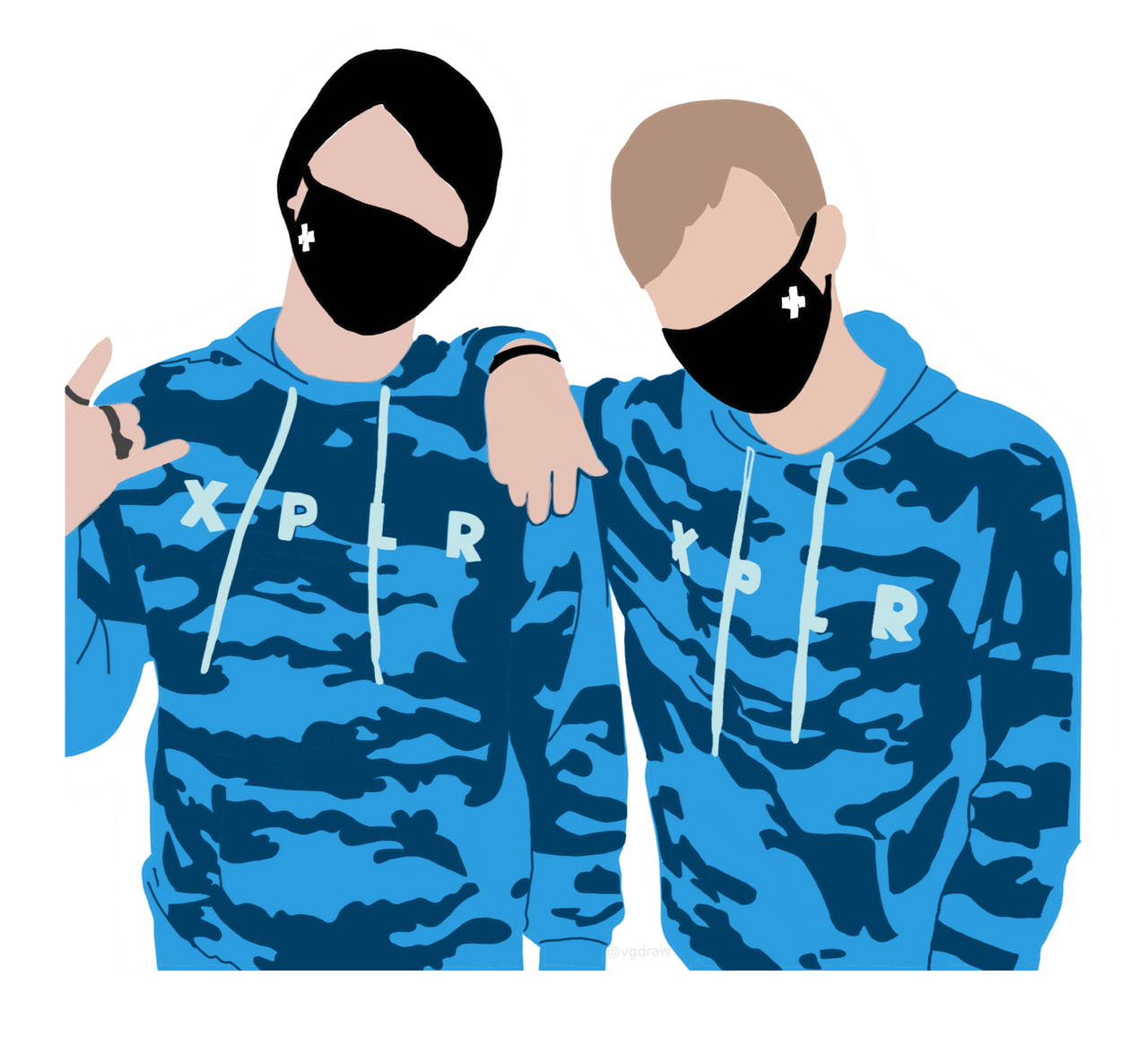 Sam and Colby Illustration by Vgdraw on DeviantArt