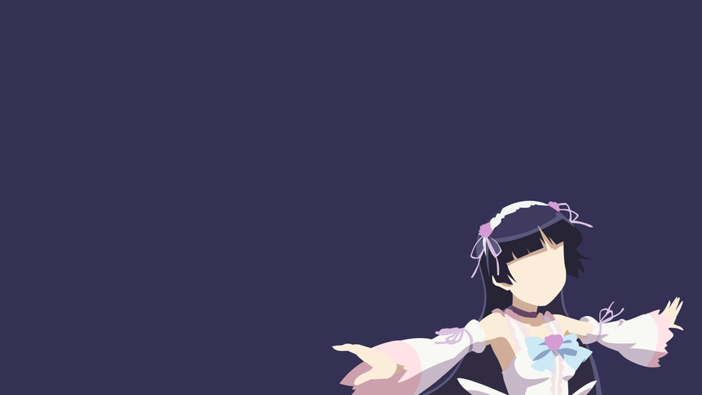 Kuroneko minimalistic wallpaper 2