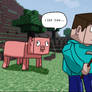 Minecrafts creepy pigs