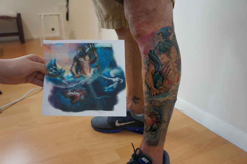 Poseidon half leg sleeve