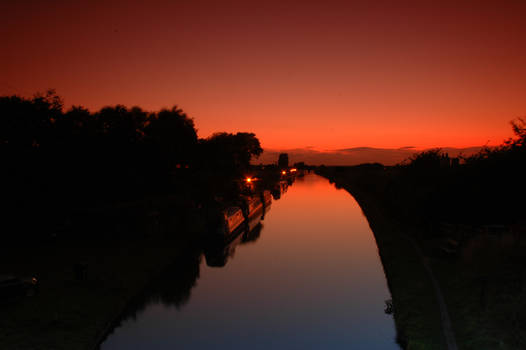 Canal sunset