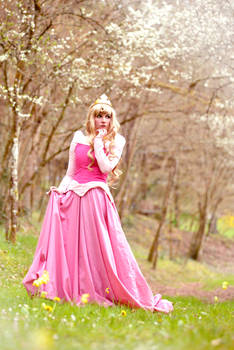 Princess Aurora - Sleeping Beauty in garden