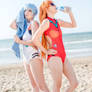 Rei and Asuka from Evangelion