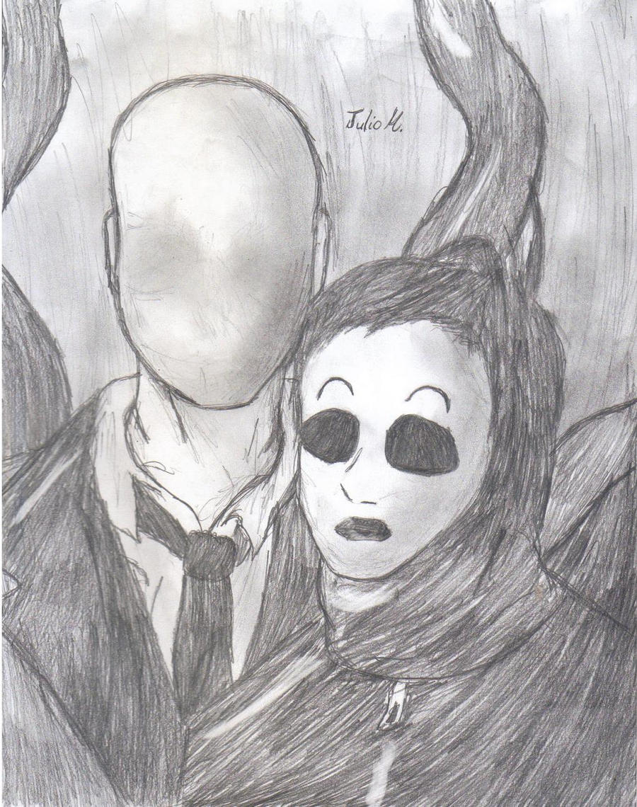 Slenderman and masky